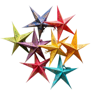 míní pappírsstjörnur