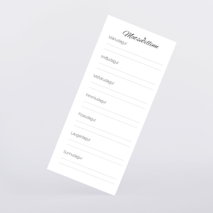 listar matseðill mockup