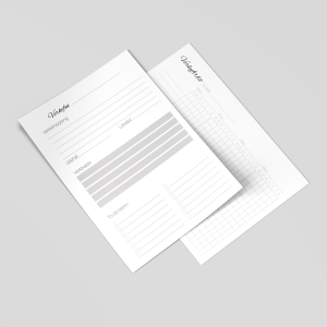 verkefnablað mockup