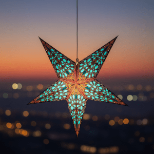 klassísk stjarna, peacock blue