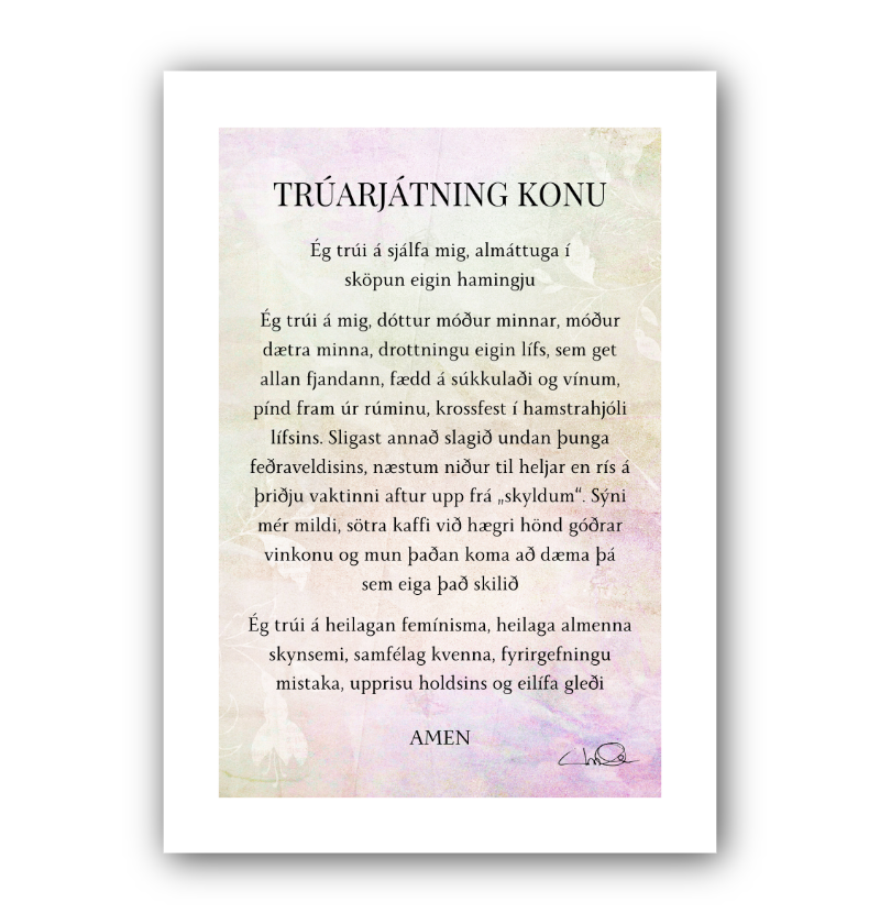 myndir fyrir heimasíðu Ögn icelandic 51 trúarjátning orginal