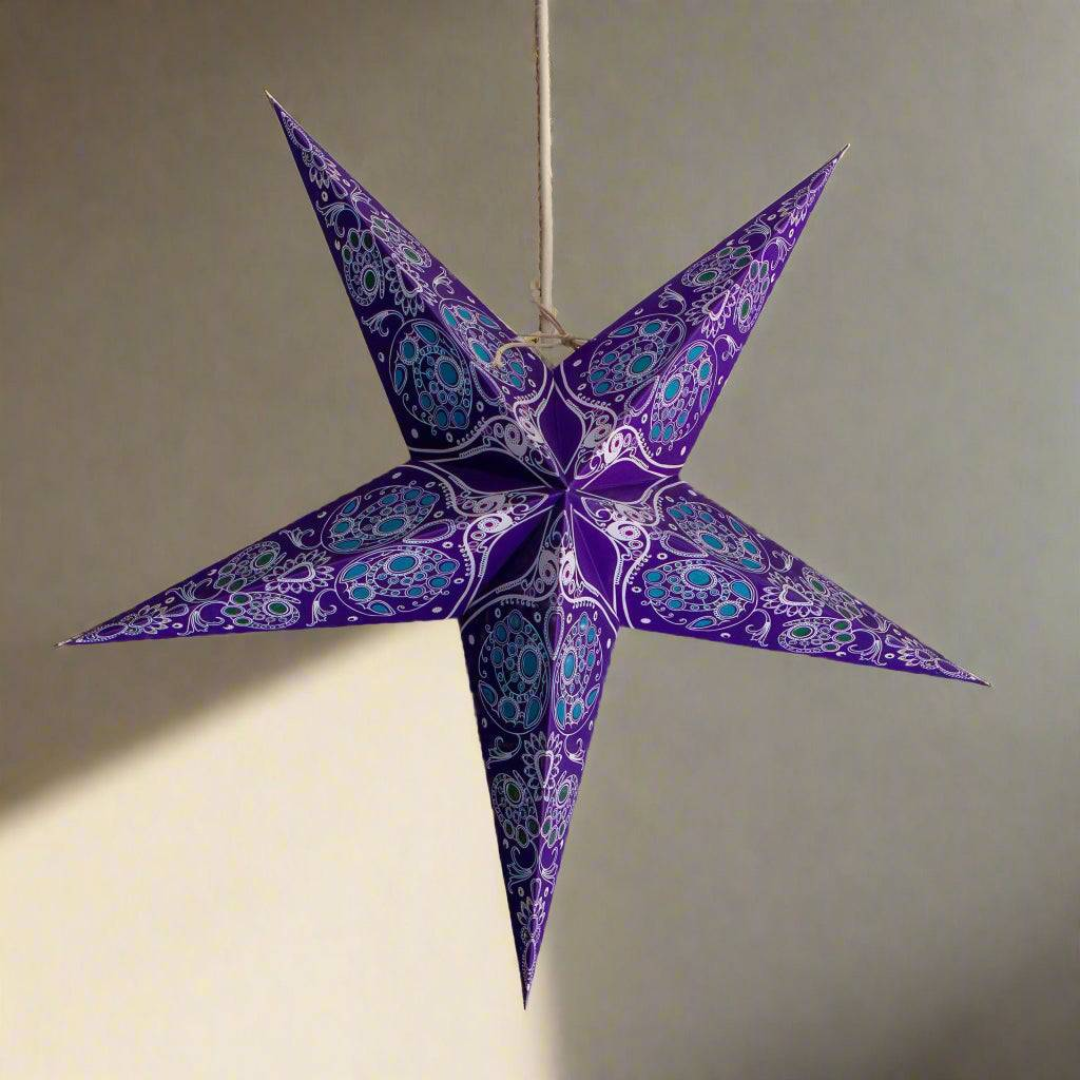 paper starlight 47 baby damask cobalt background